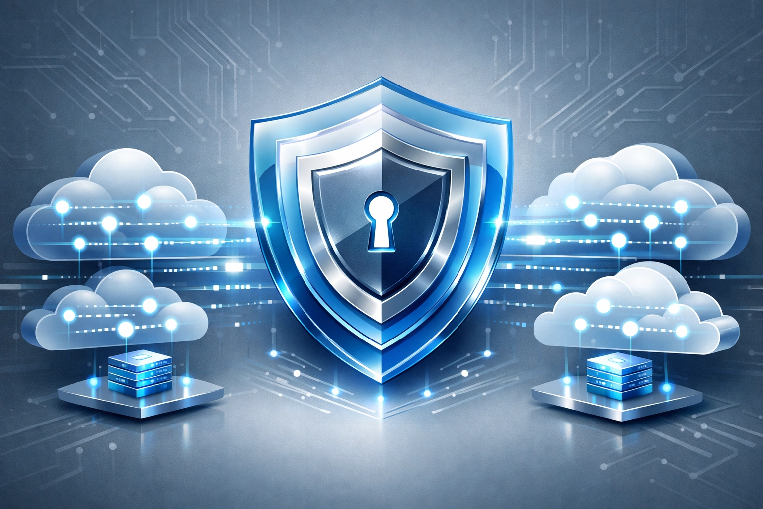 Secure data backup and disaster recovery system with multiple protection layers for business continuity