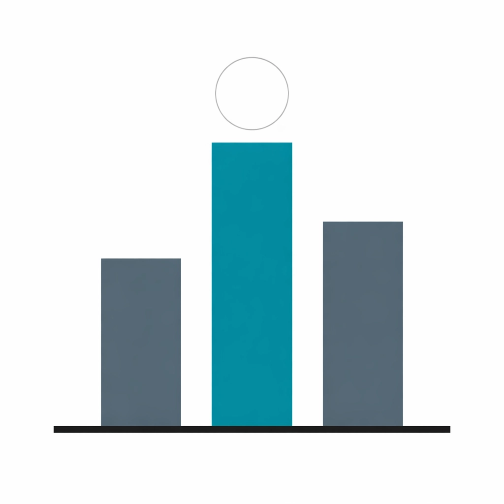 Geometric pillars representing fair bidding and transparent pricing for professional photography jobs.