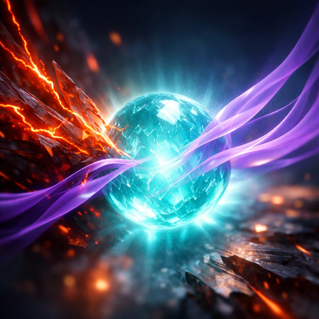 Regulated nervous system transforming leadership triggers from chaos into a centered state of calm strength.