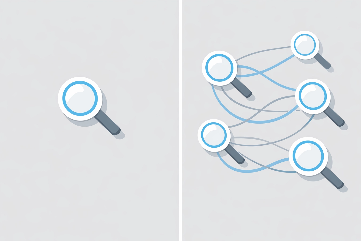 Comparison of isolated search queries versus connected multi-turn search conversations