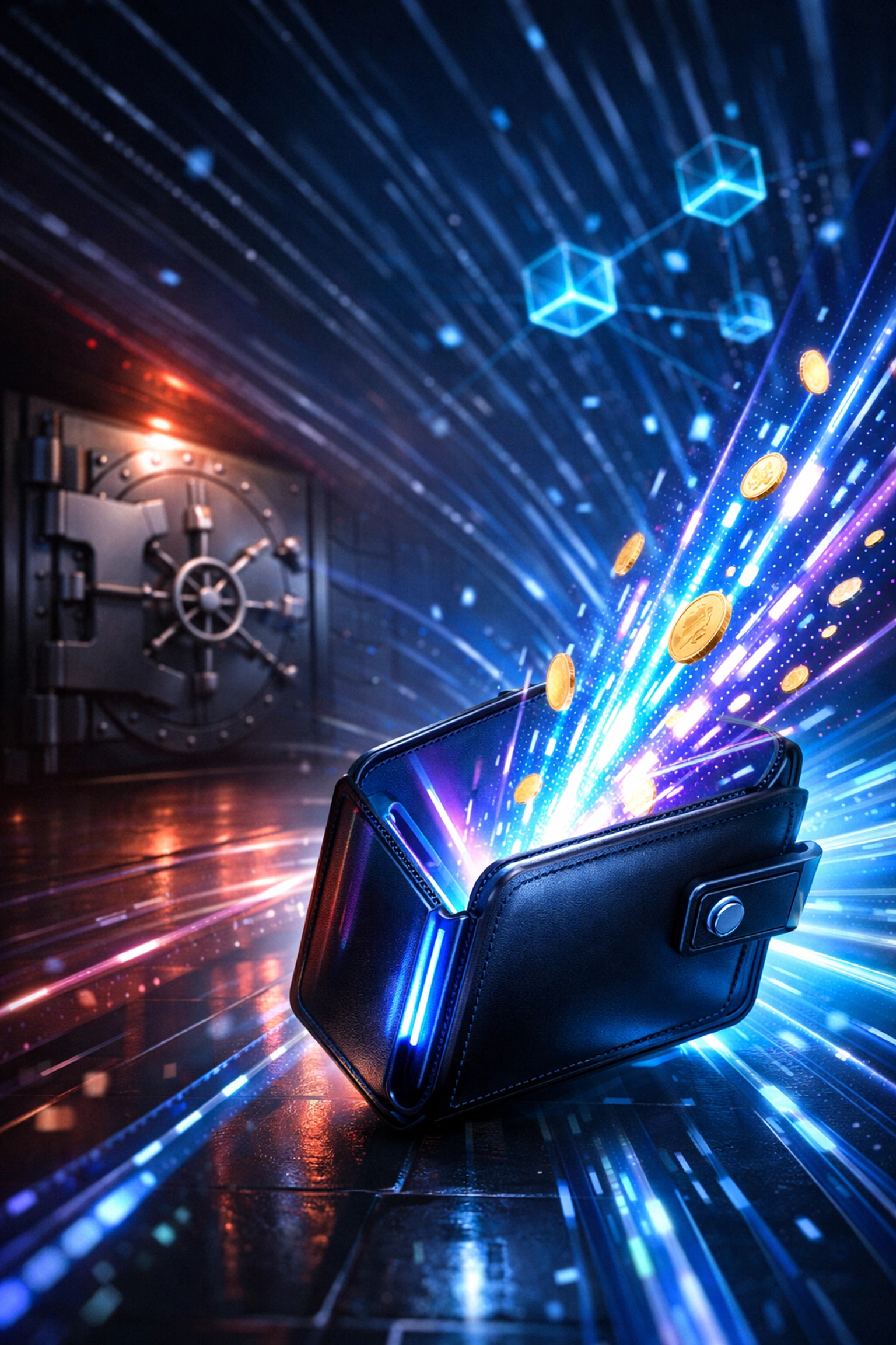 Self-custody crypto wallet receiving instant payments without intermediary