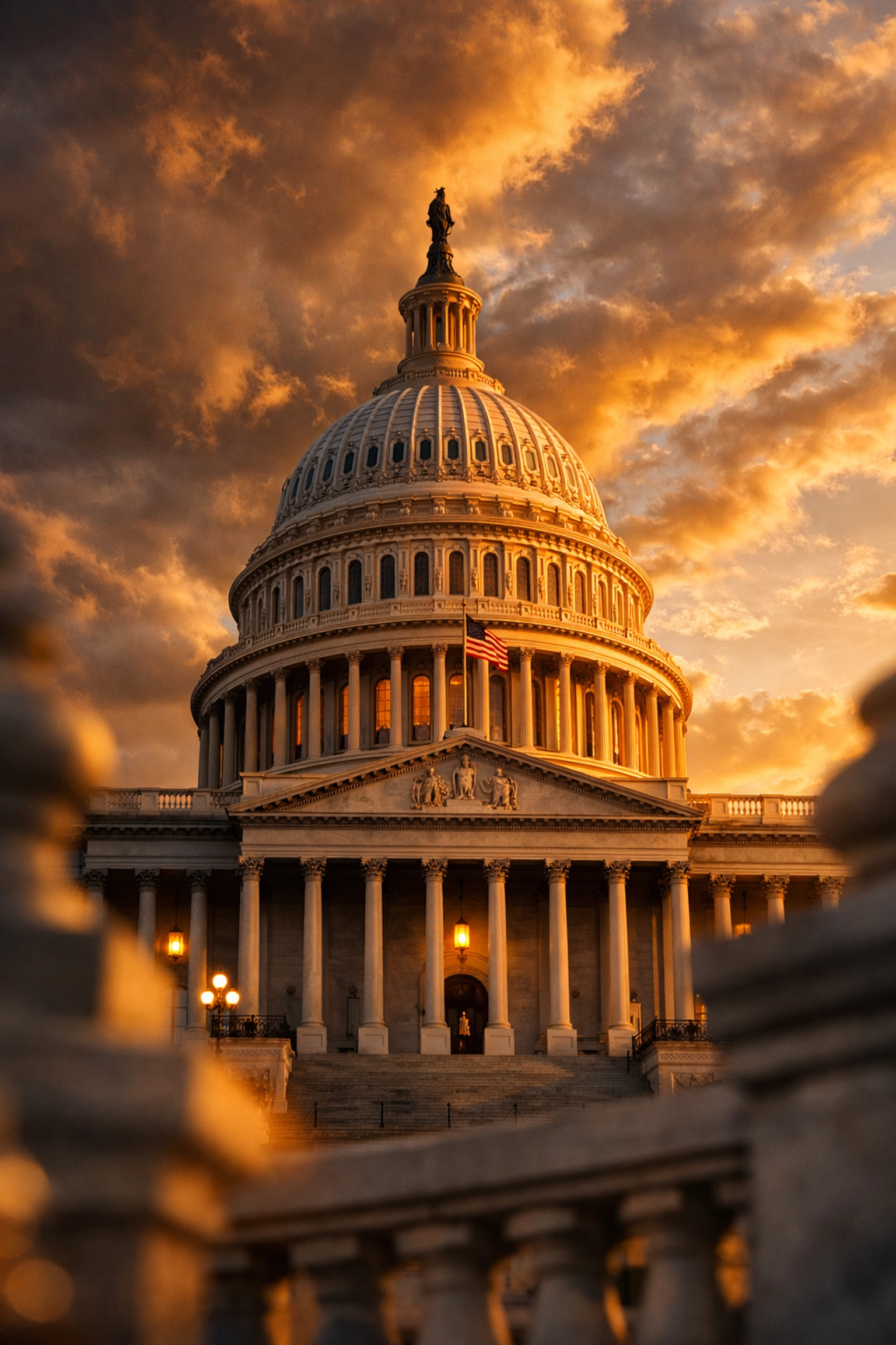 US Capitol building representing Bitcoin regulatory framework and CLARITY Act legislation