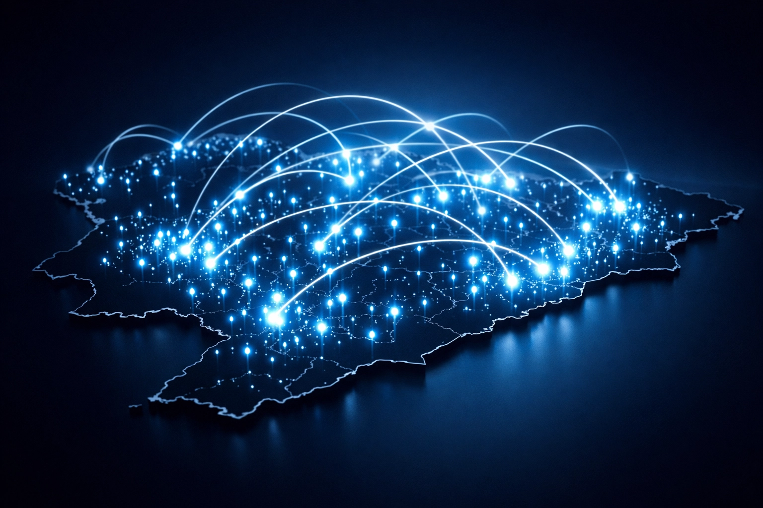 Visualization of rapid digital footprint expansion and local SEO authority across multiple territories.