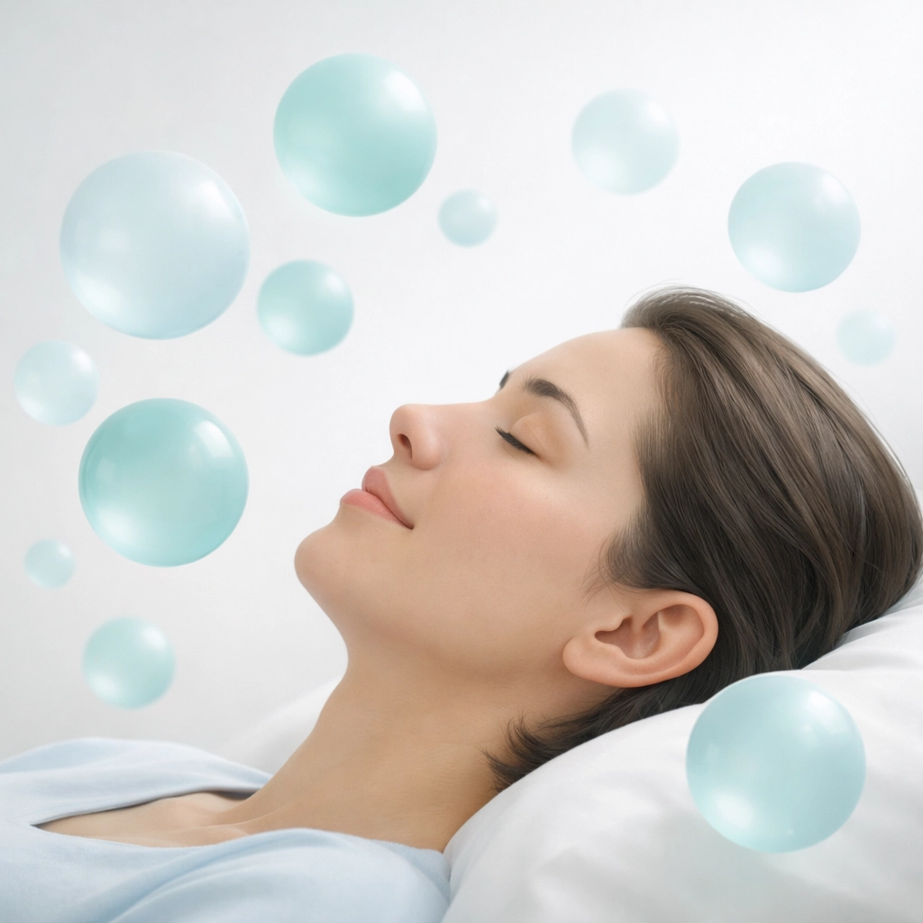 A relaxed person showing the calming effects of dental sedation for patients with dental anxiety.