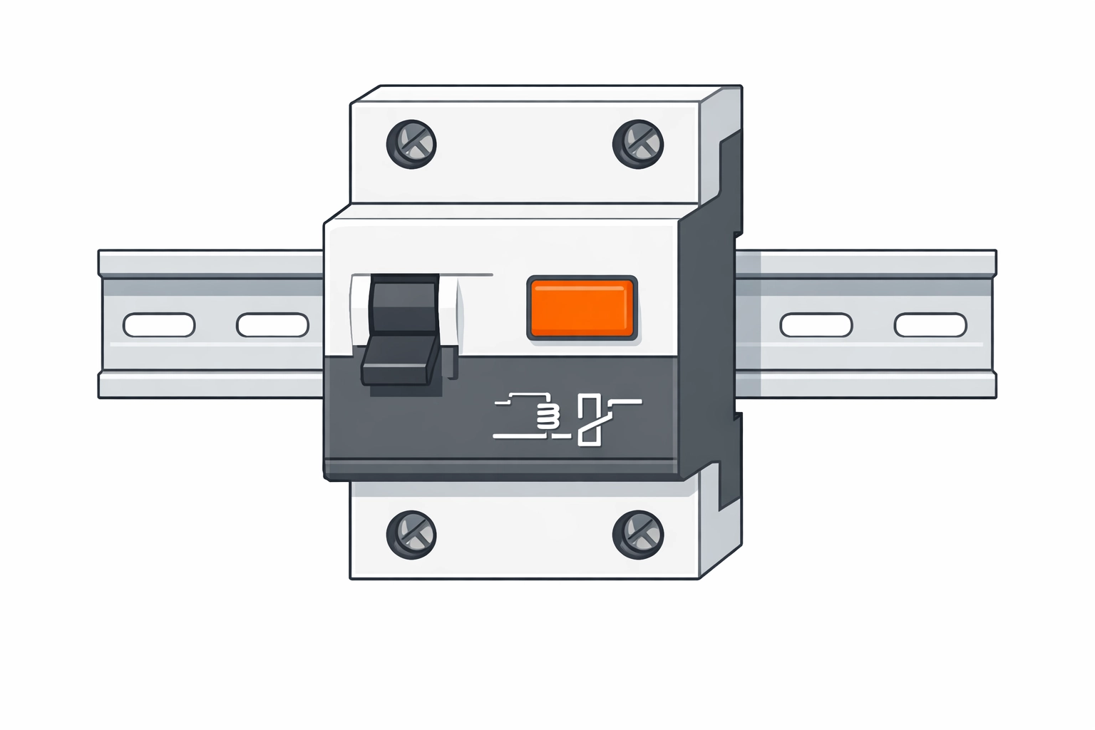Moderner FI-Schalter zur Absicherung der Elektroinstallationen bei einer Haussanierung in NÖ.