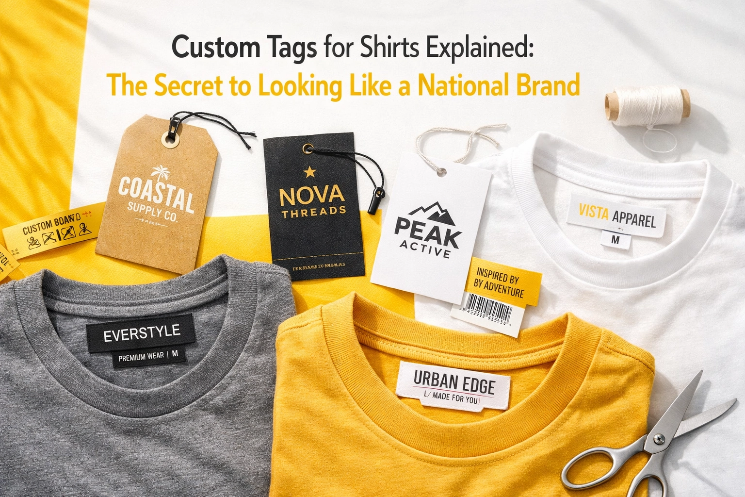 [HERO] Custom Tags for Shirts Explained: The Secret to Looking Like a National Brand
