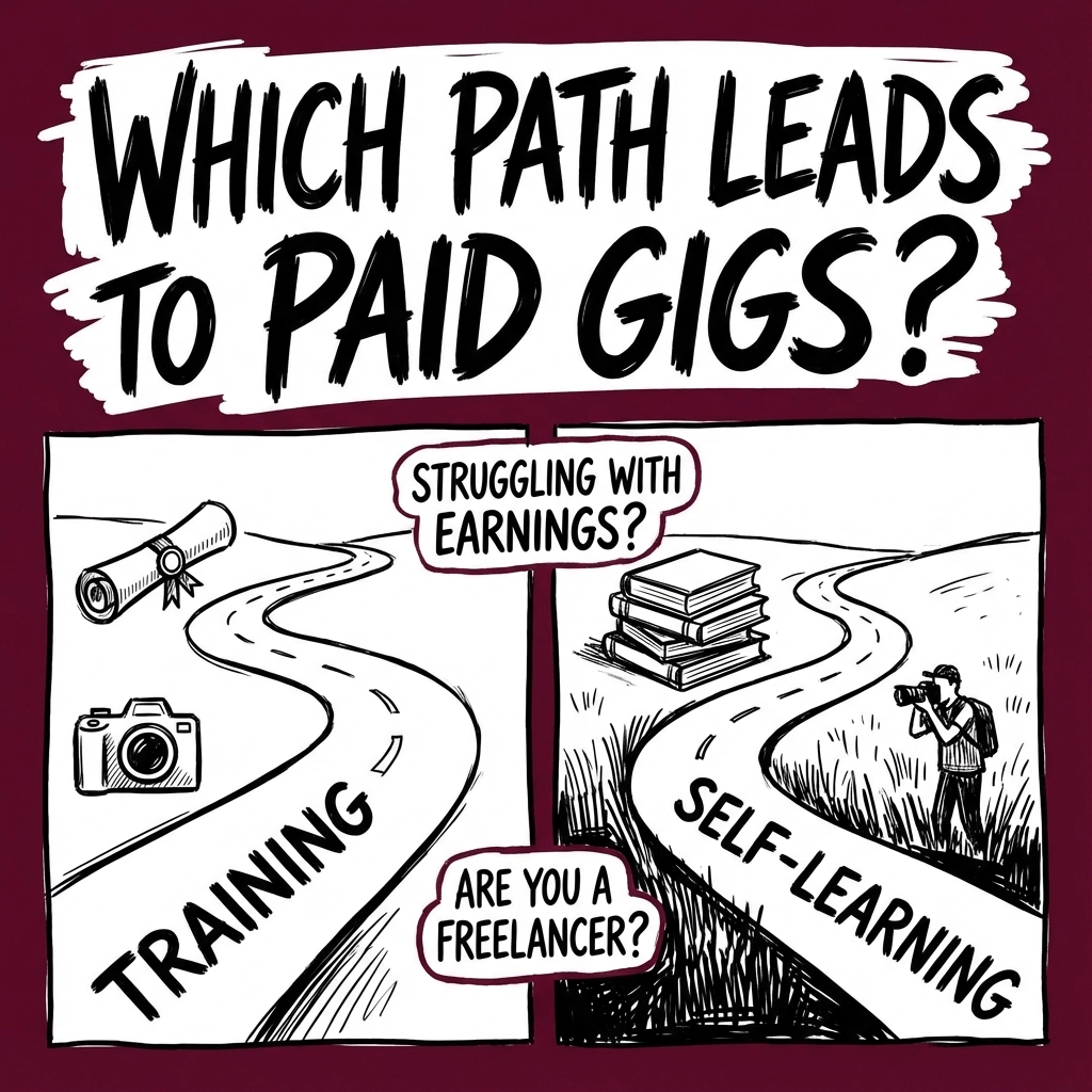 Photography Training vs. Self-Learning: Which Path Actually Lands You Paid Gigs?