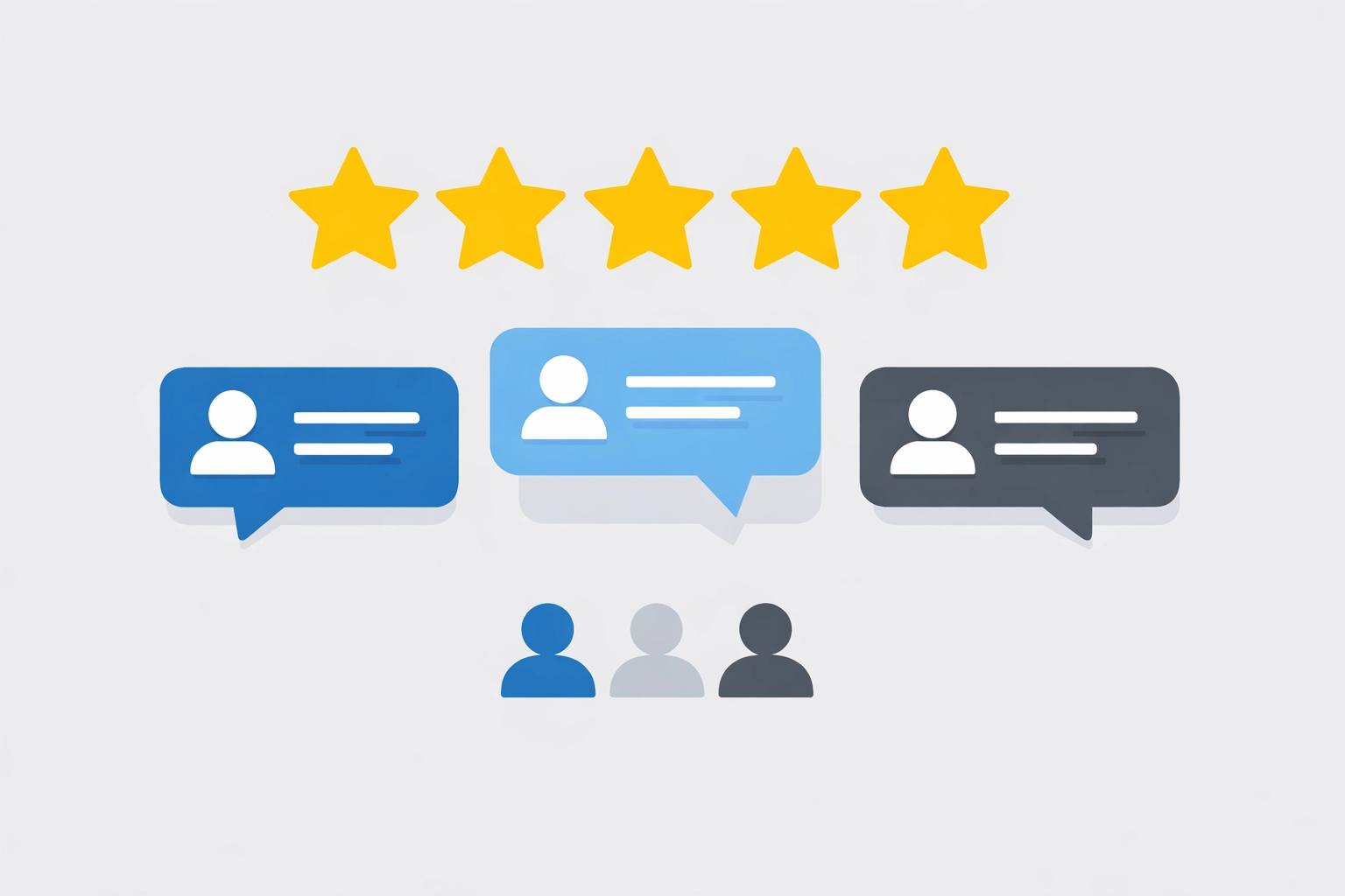 Five-star rating and client testimonials representing a highly-rated tax preparation service reputation.