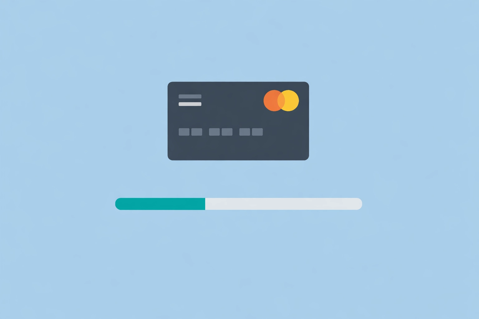 Ejemplo visual de mantener el balance de tarjetas bajo el 30% para subir el score de crédito.