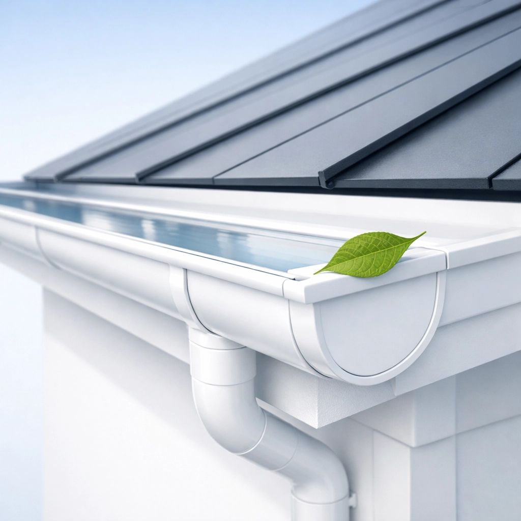 Professional maintenance of a clean gutter system on a Sydney residence by experienced roofers Sydney.