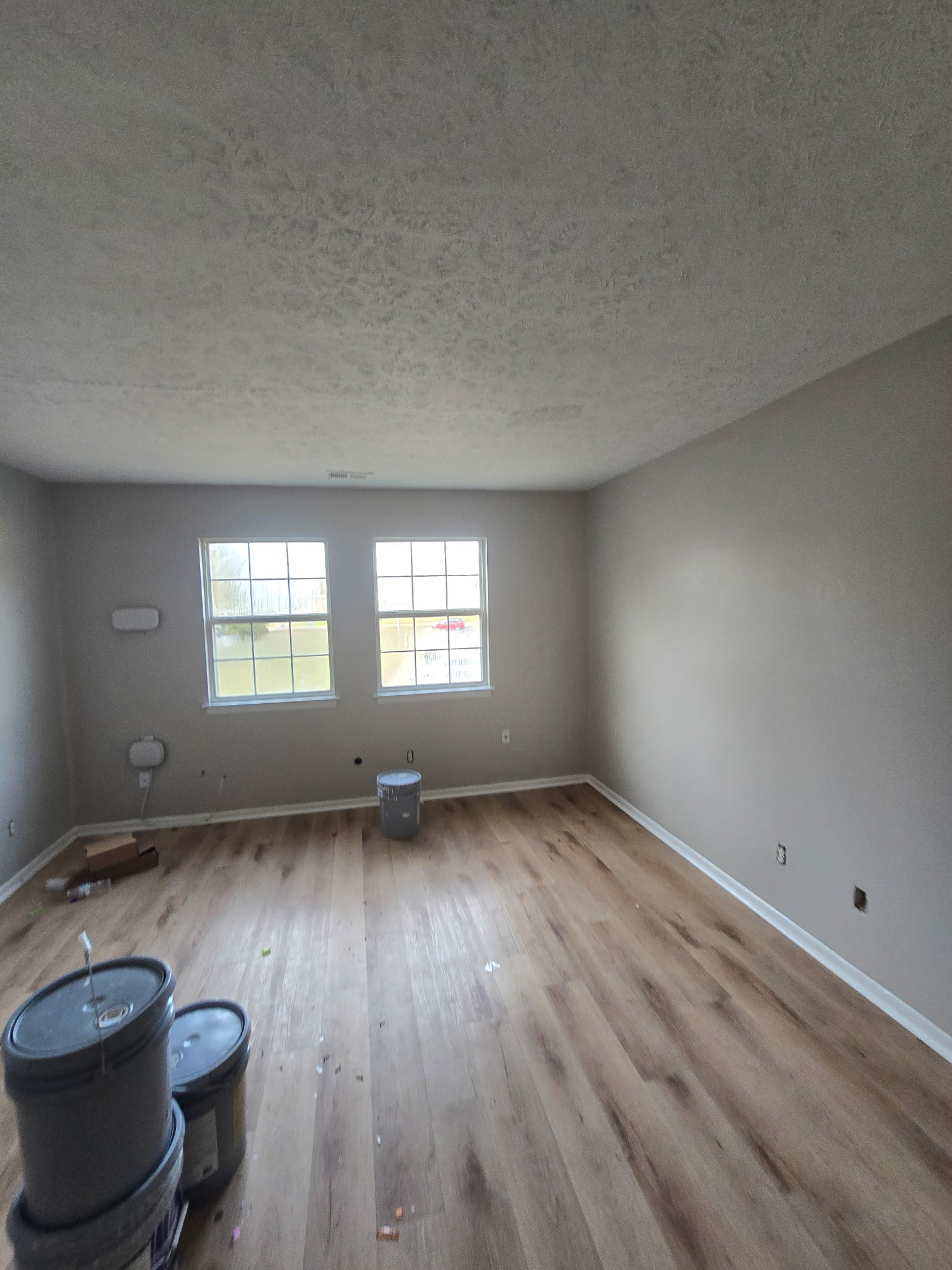 Freshly painted apartment unit