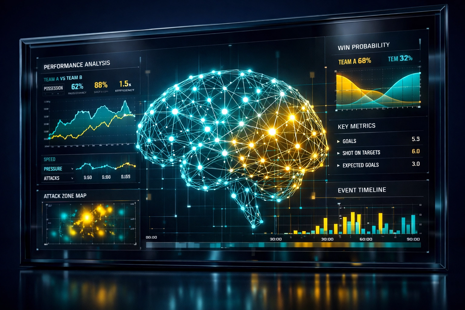 Professional analytics dashboard showing human oversight in automated football betting.