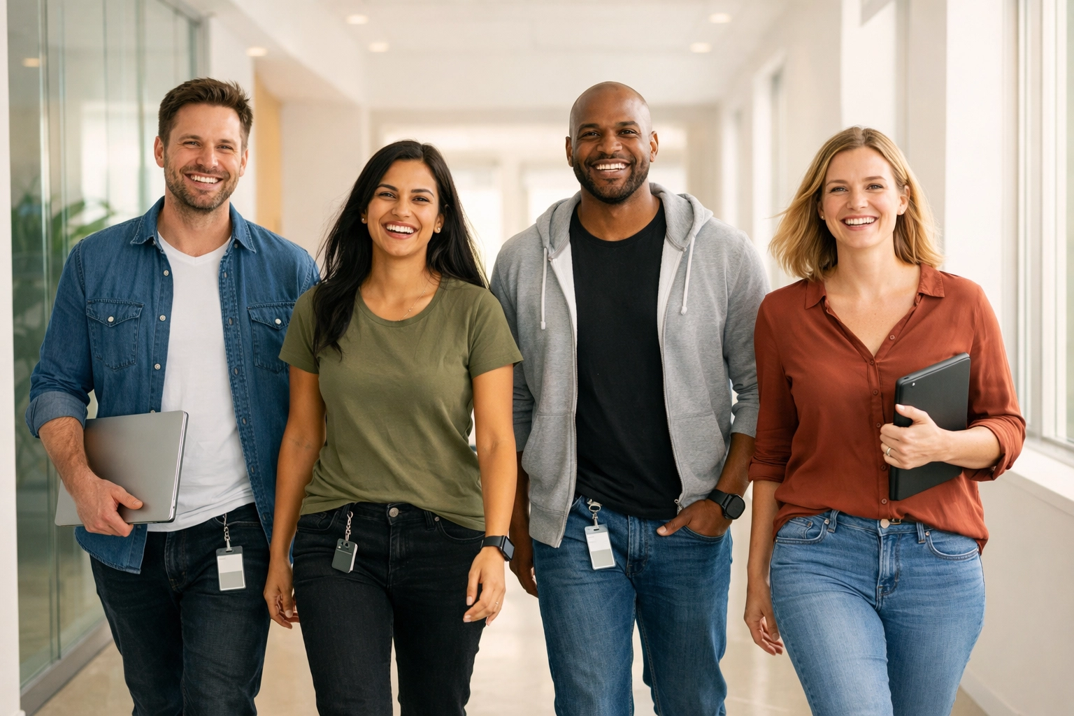 IT team celebrating operational excellence and success using integrated ServiceNow ITOM and ITAM solutions.