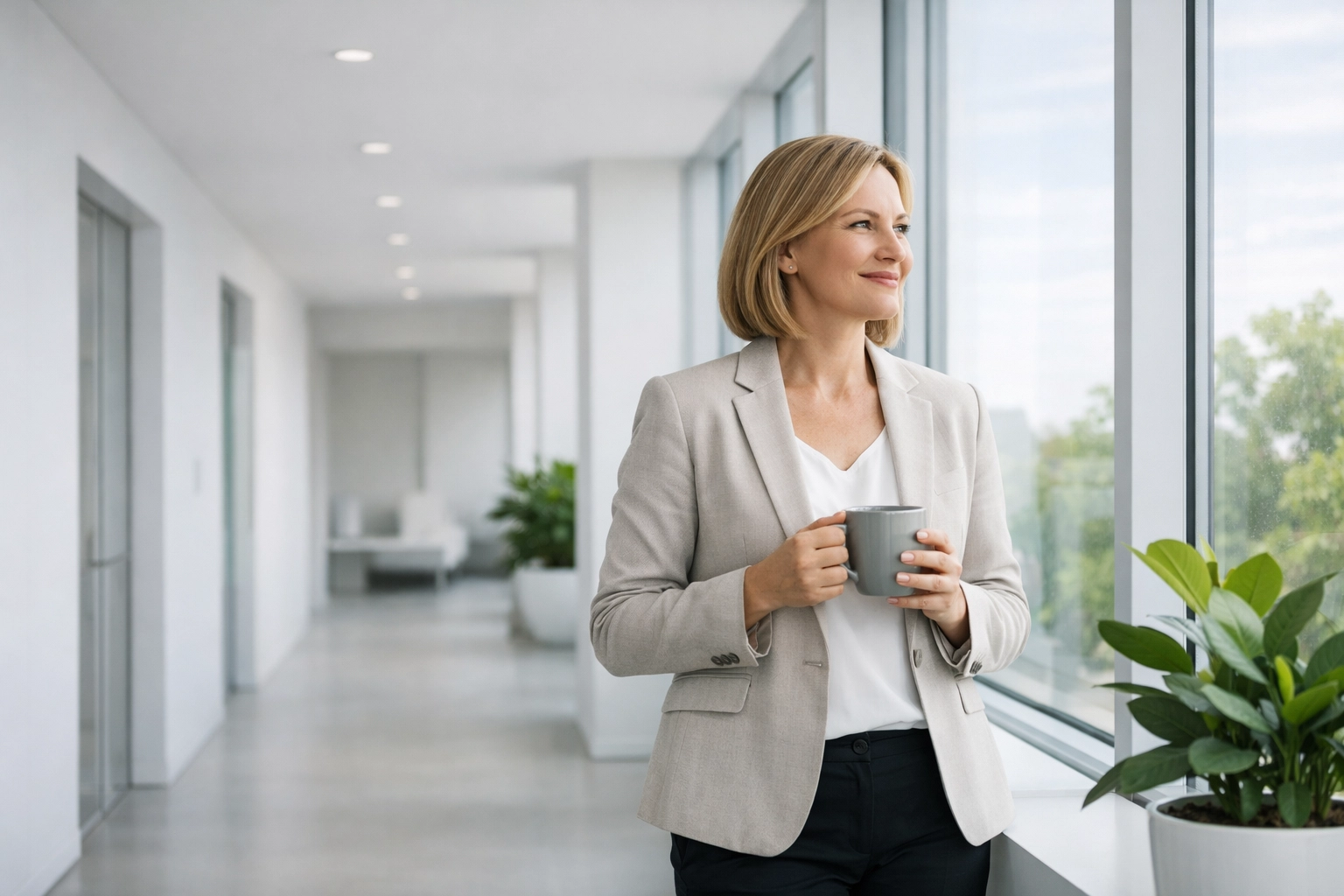 A confident startup founder enjoying financial peace of mind with audit-proof tax records.