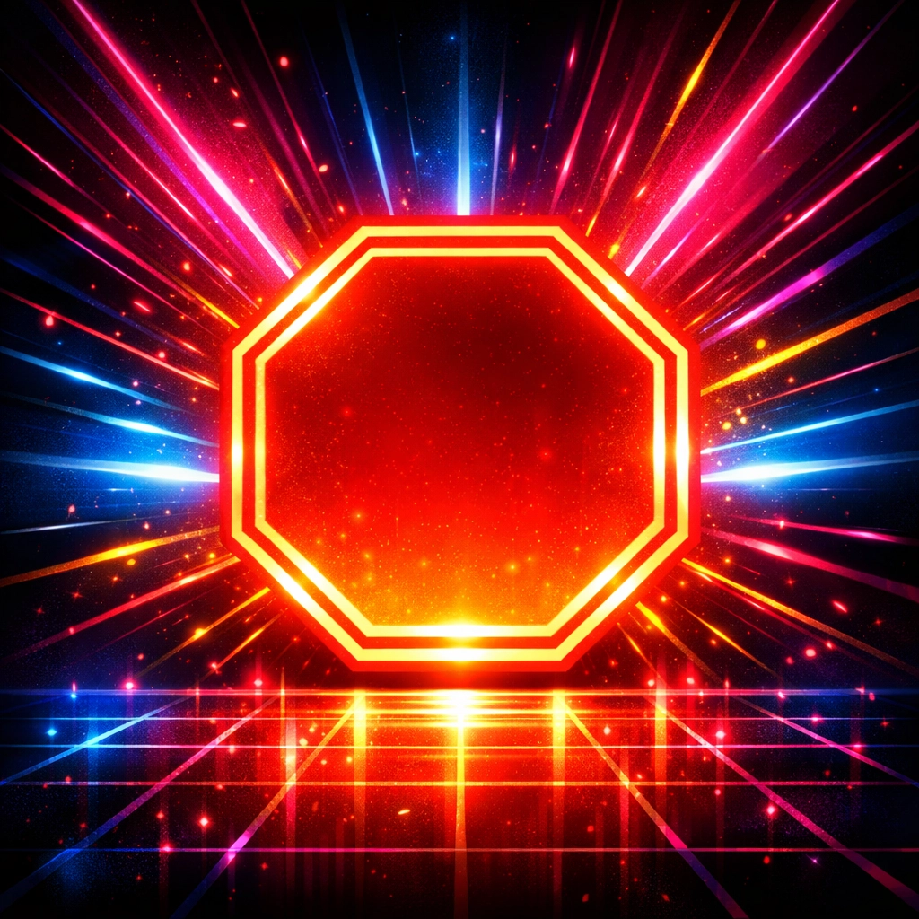Glowing stop sign symbolizing respecting boundaries and withdrawal of consent immediately