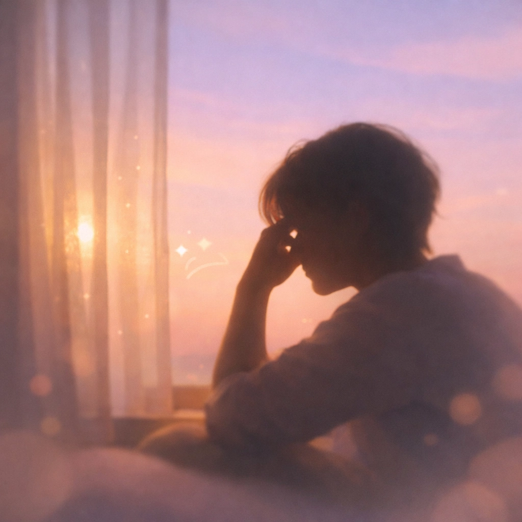 Person sitting by window in contemplation representing the weight of overthinking and mental exhaustion