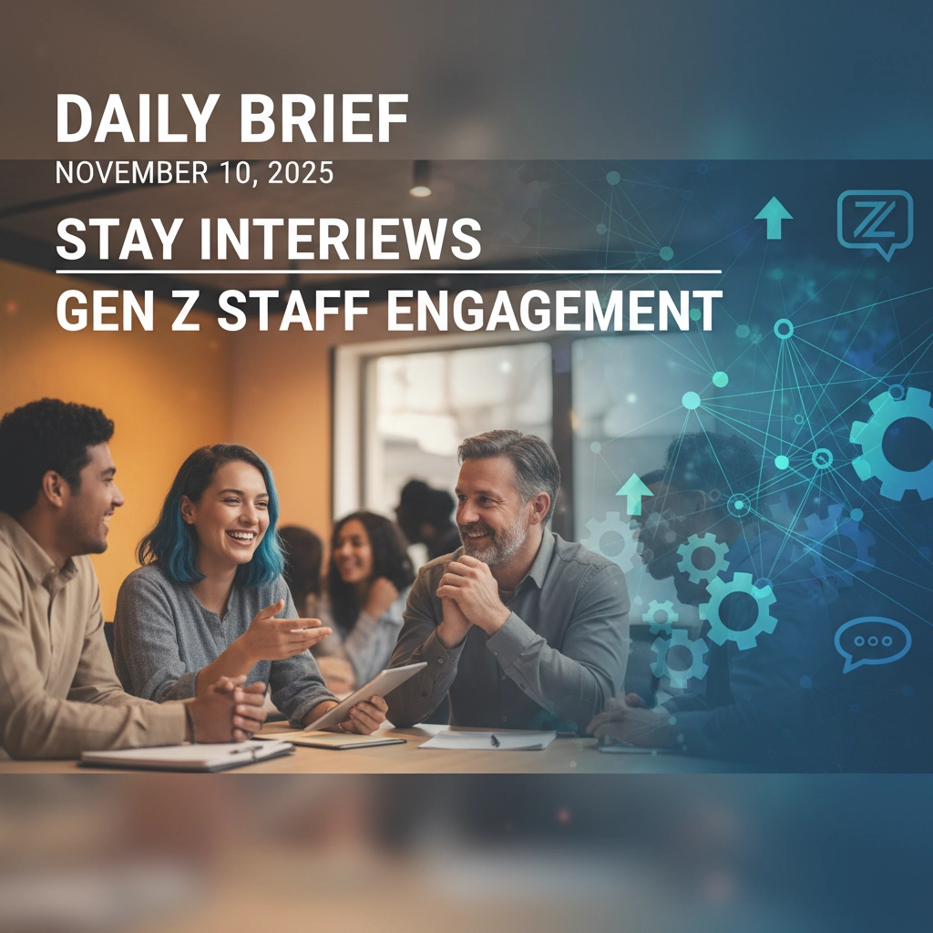 Daily Brief : November 10, 2025: Stay Interviews and Gen Z Staff Engagement