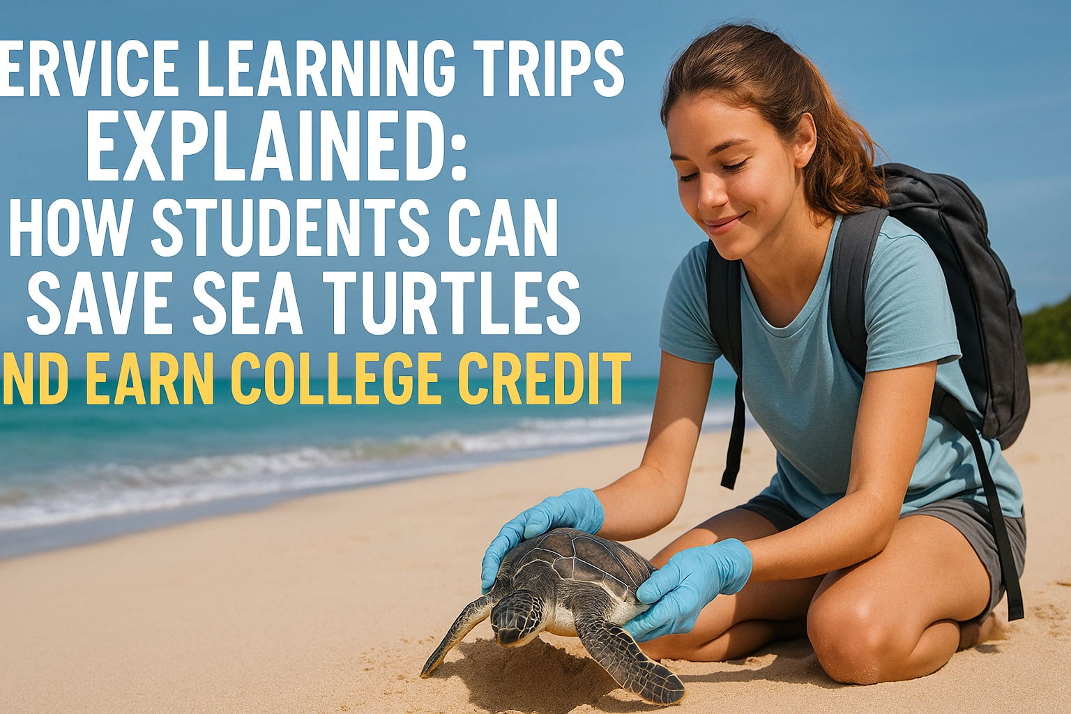 Service Learning Trips Explained: How Students Can Save Sea Turtles AND Earn College Credit