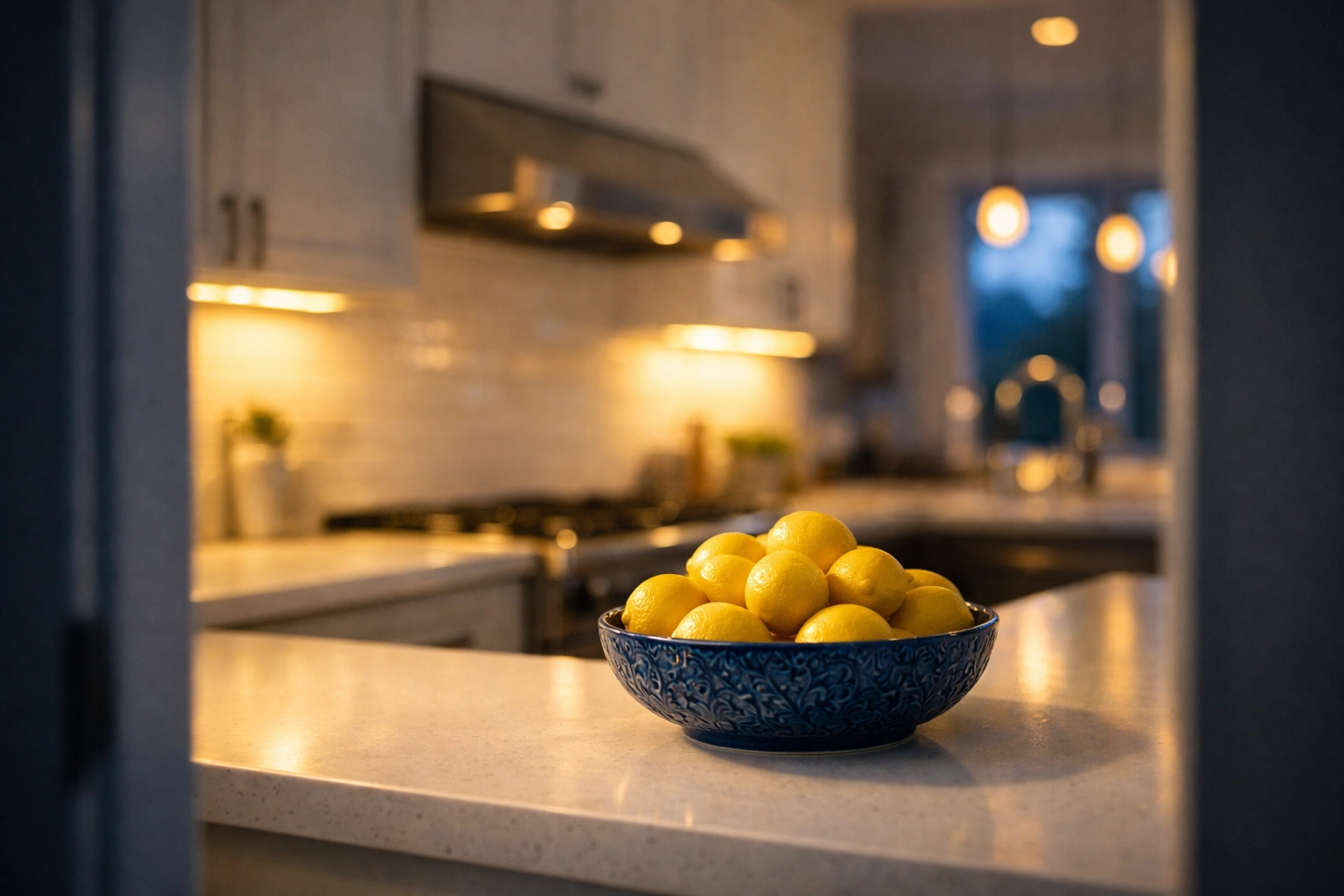 Clean, organized kitchen countertops showcasing the quality of professional cleaners in Leominster MA.