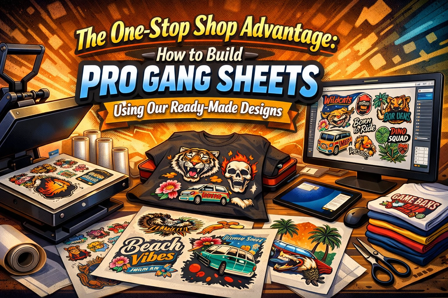 [HERO] The One-Stop Shop Advantage: How to Build Pro Gang Sheets Using Our Ready-Made Designs