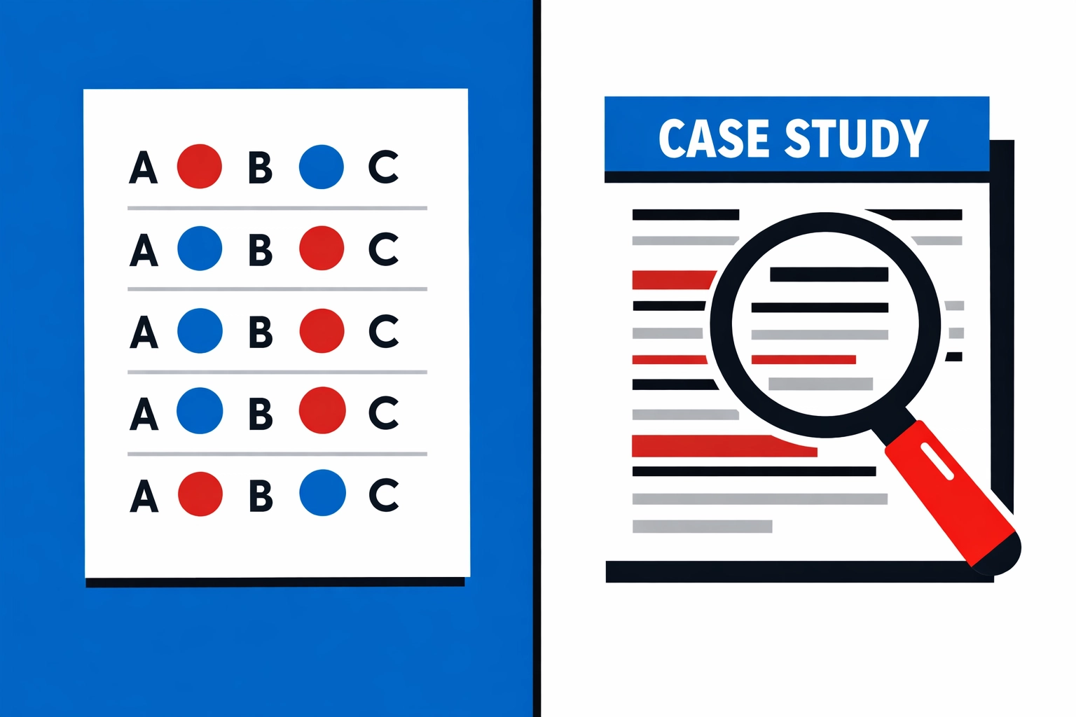 Two Transport Manager CPC exam types: multiple choice test and case study assessment