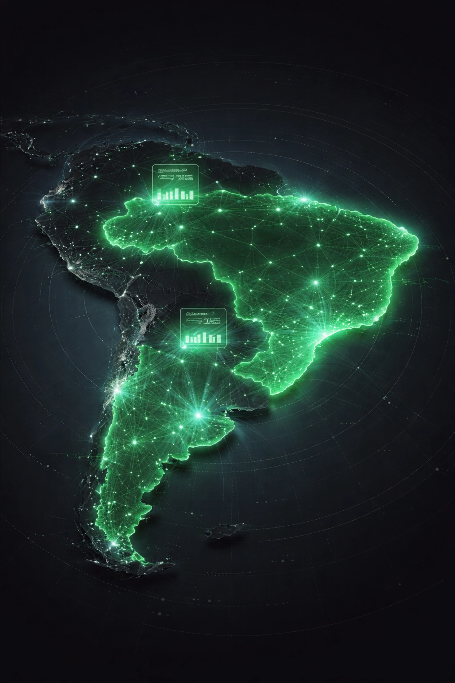Map of South America highlighting Brazil and Argentina, showing football betting market trends and value opportunities
