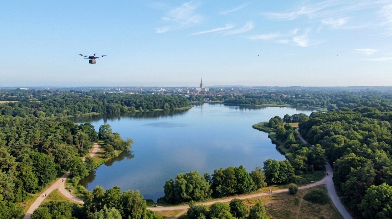 Whitlingham Country Park Aerial View