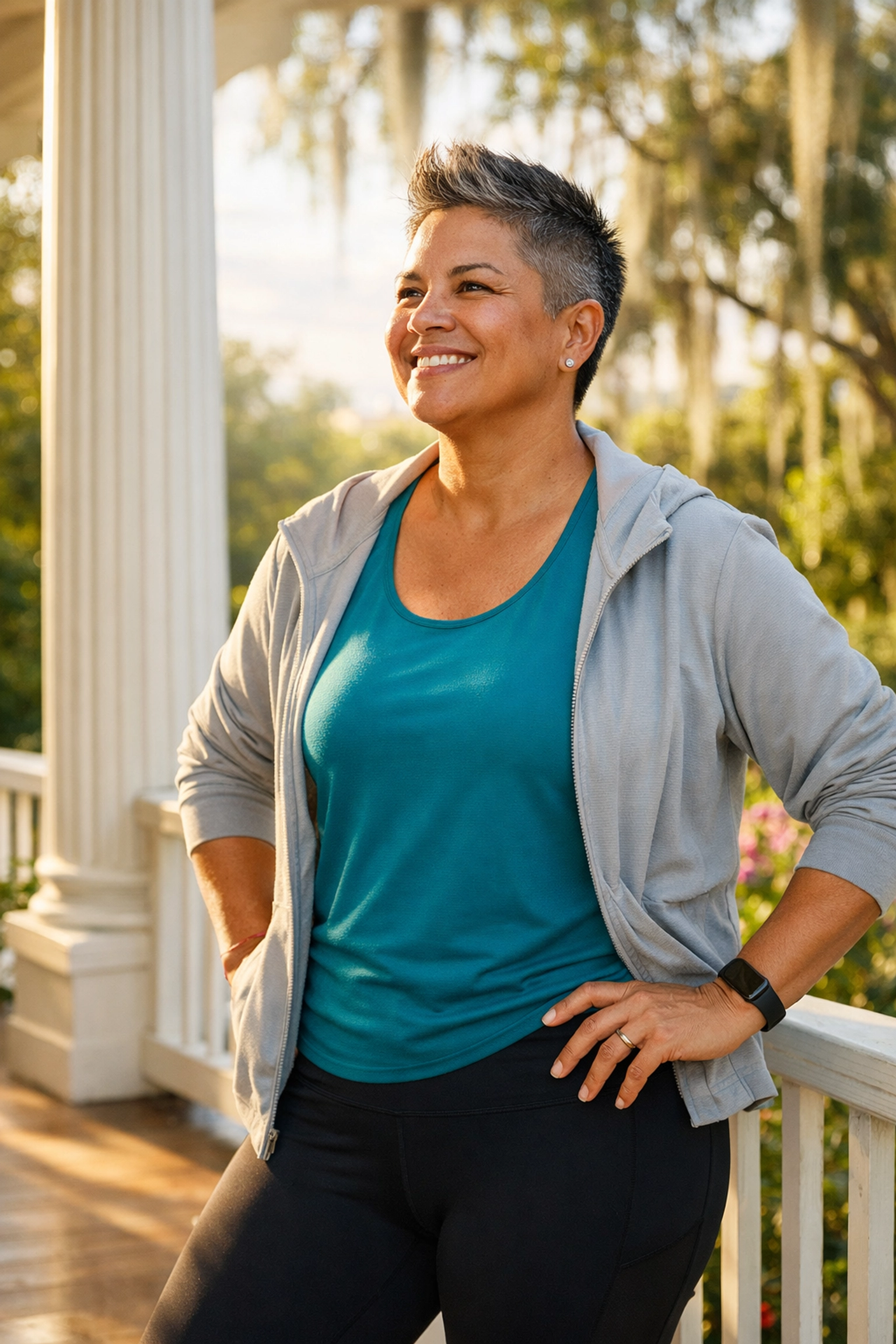 A smiling person in Louisiana feeling empowered by their medical weight loss injection journey.