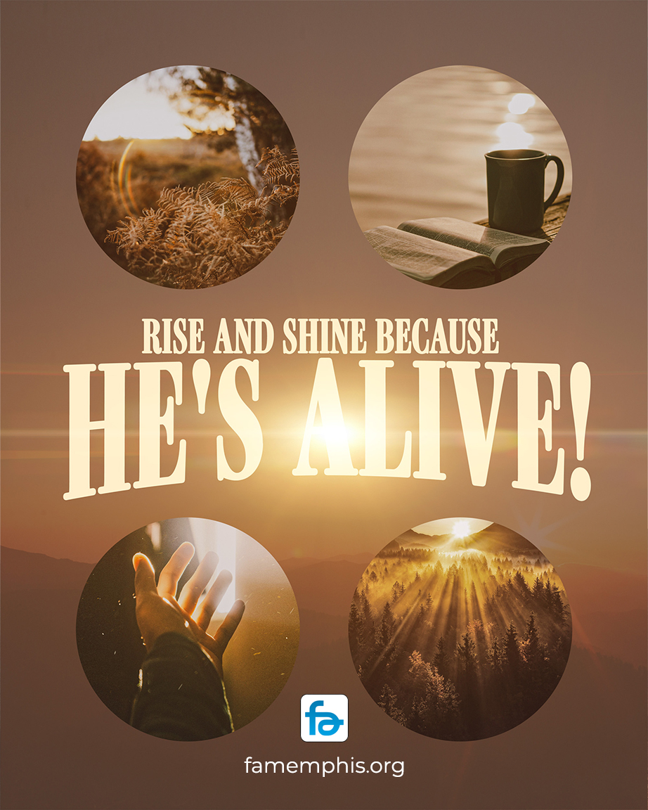 Rise and Shine Because He's Alive!