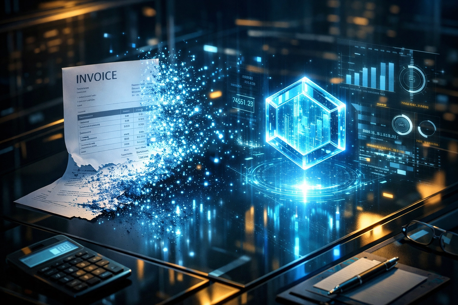 Digital receivables token representing a programmable invoice for secure Web3 global payments in B2B trade finance.