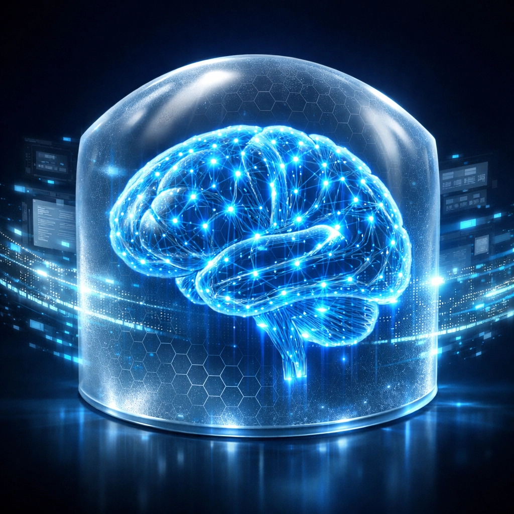 AI-obfuscated data processing with encrypted barrier protecting CUI from AI access in secure environment