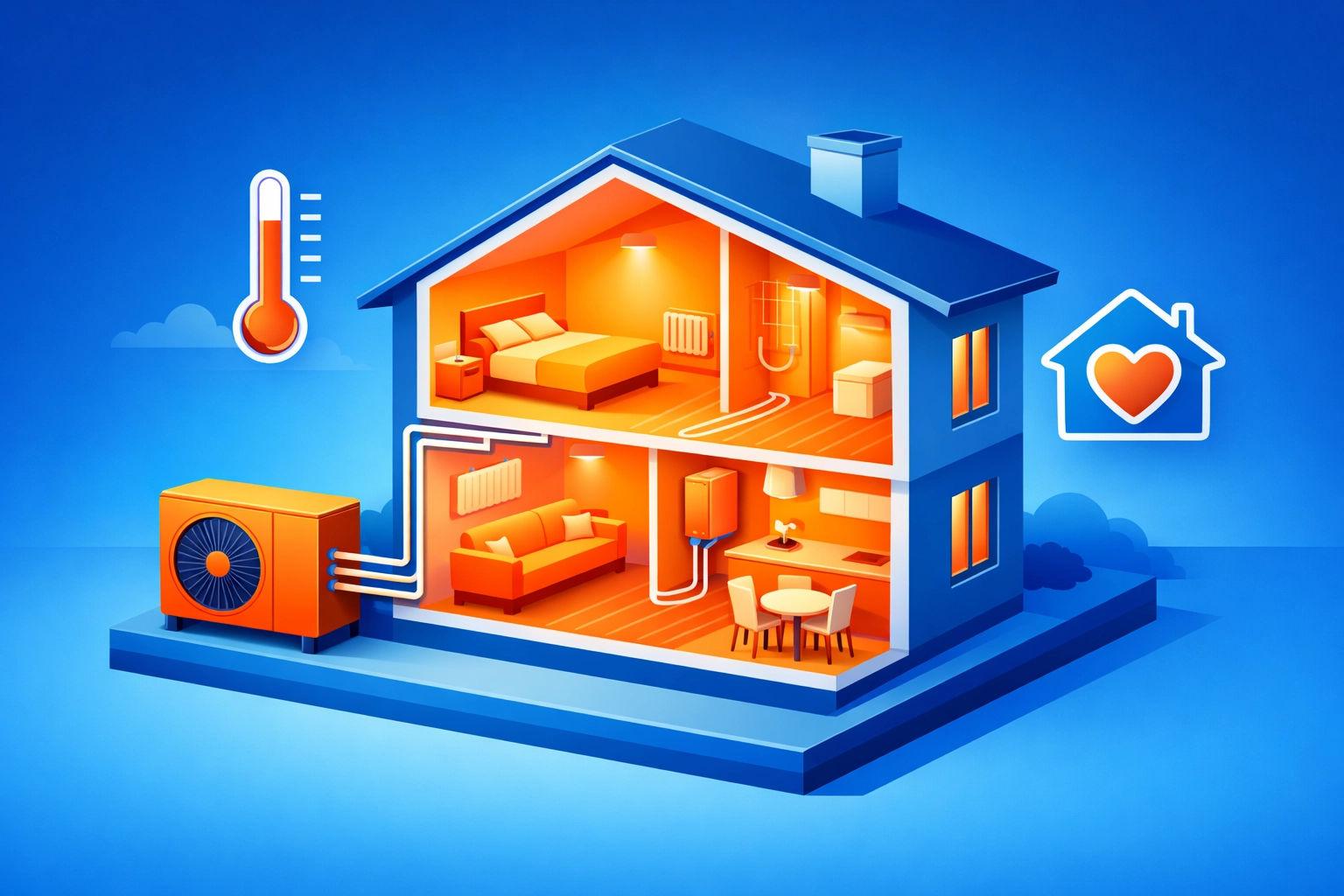 Eco-friendly air source heat pump providing consistent warmth and efficiency in a Surrey residential home.