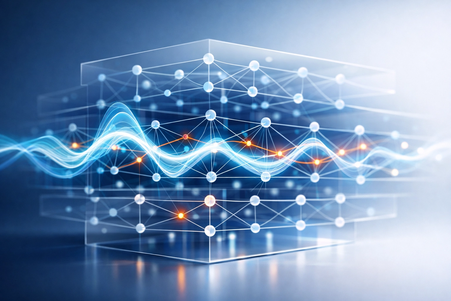 AI neural network processing audio tracks for automated professional music mixing