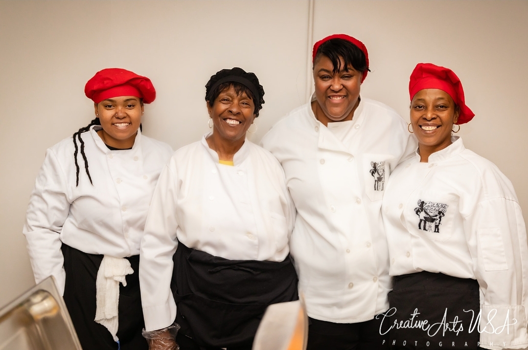 Daddy's Girl Catering Team in the Kitchen