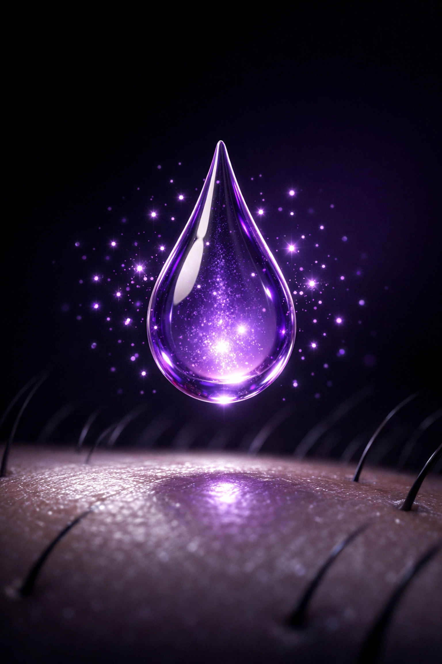 Professional hair loss treatment for women in Charlotte NC showing scalp serum for healthy hair regrowth.