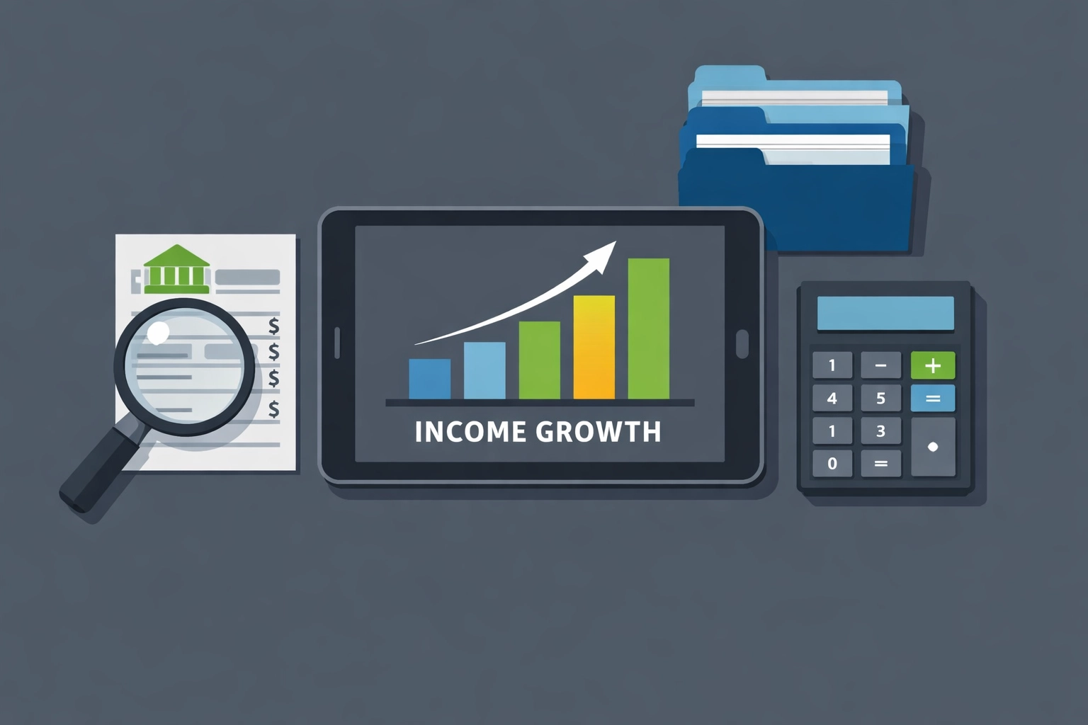 Organized financial dashboard and tools for calculating self-employment tax on side hustle income.