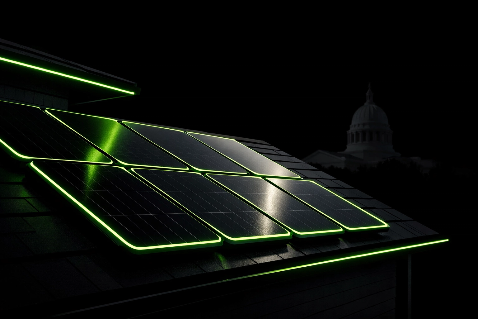 Professional solar panel installation on a modern Jefferson City home rooftop.