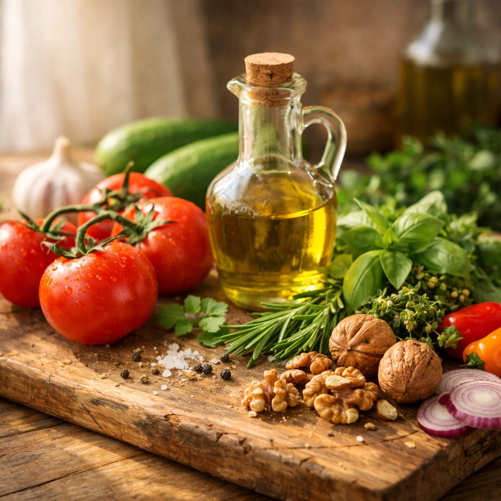 Friss mediterrán alapanyagok - egészséges táplálkozás a potencia javításához