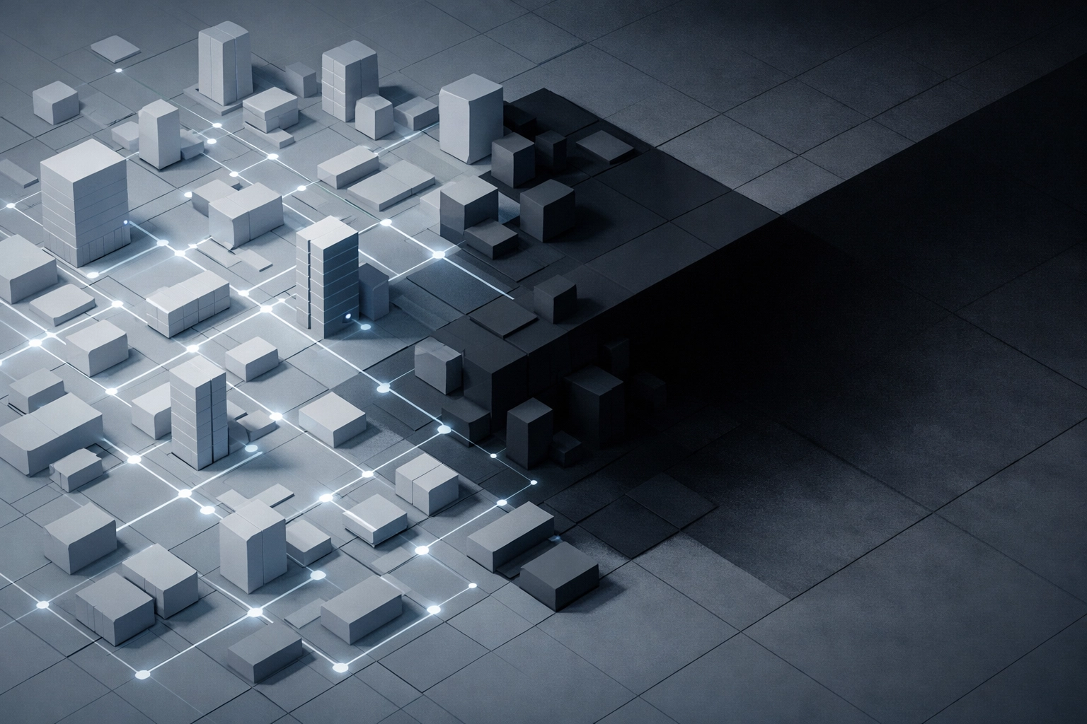 Identifying hidden cybersecurity risks and blind spots in a corporate digital network.