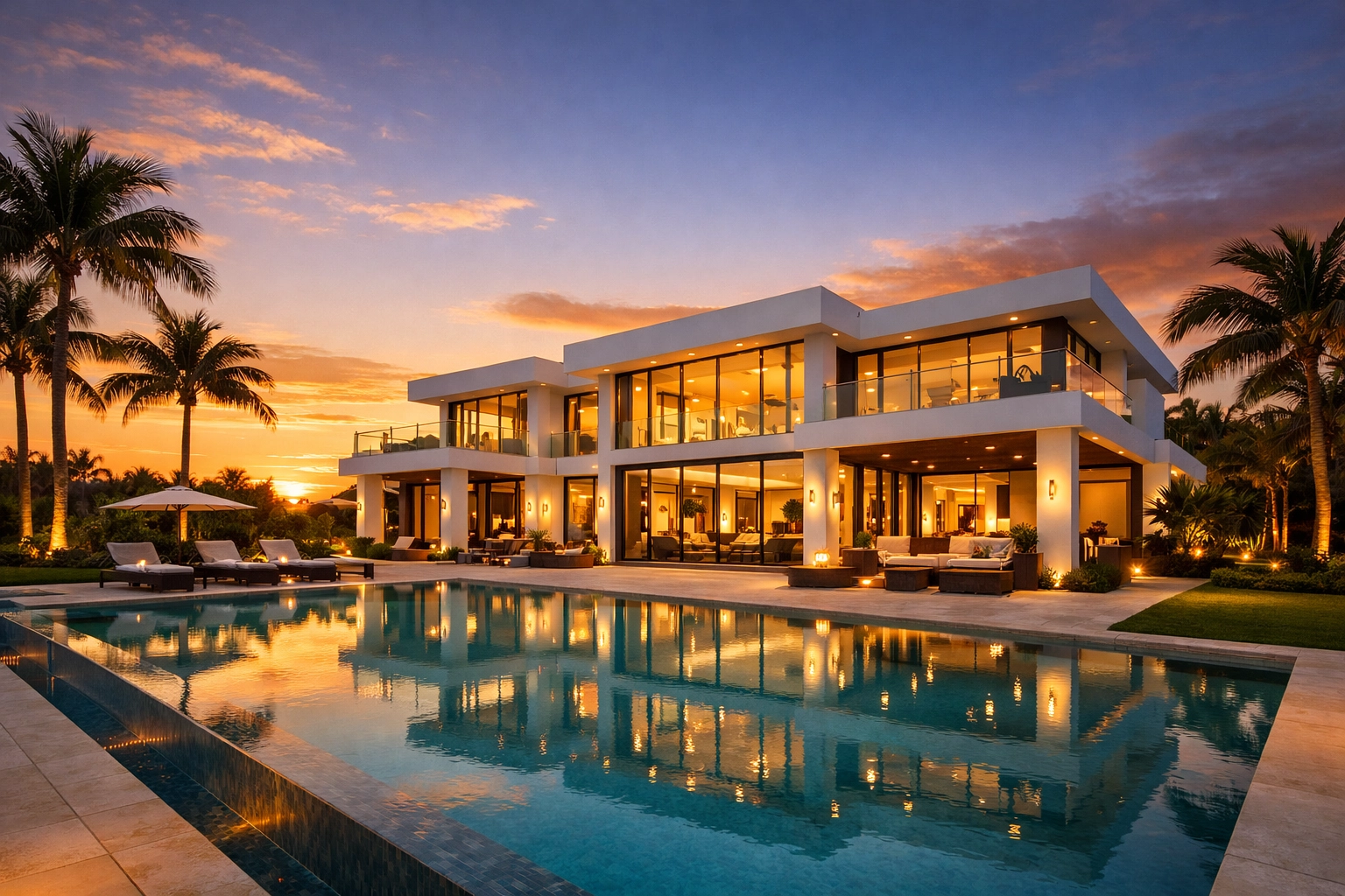 Successfully completed South Florida construction project showcasing luxury design and expert craftsmanship.