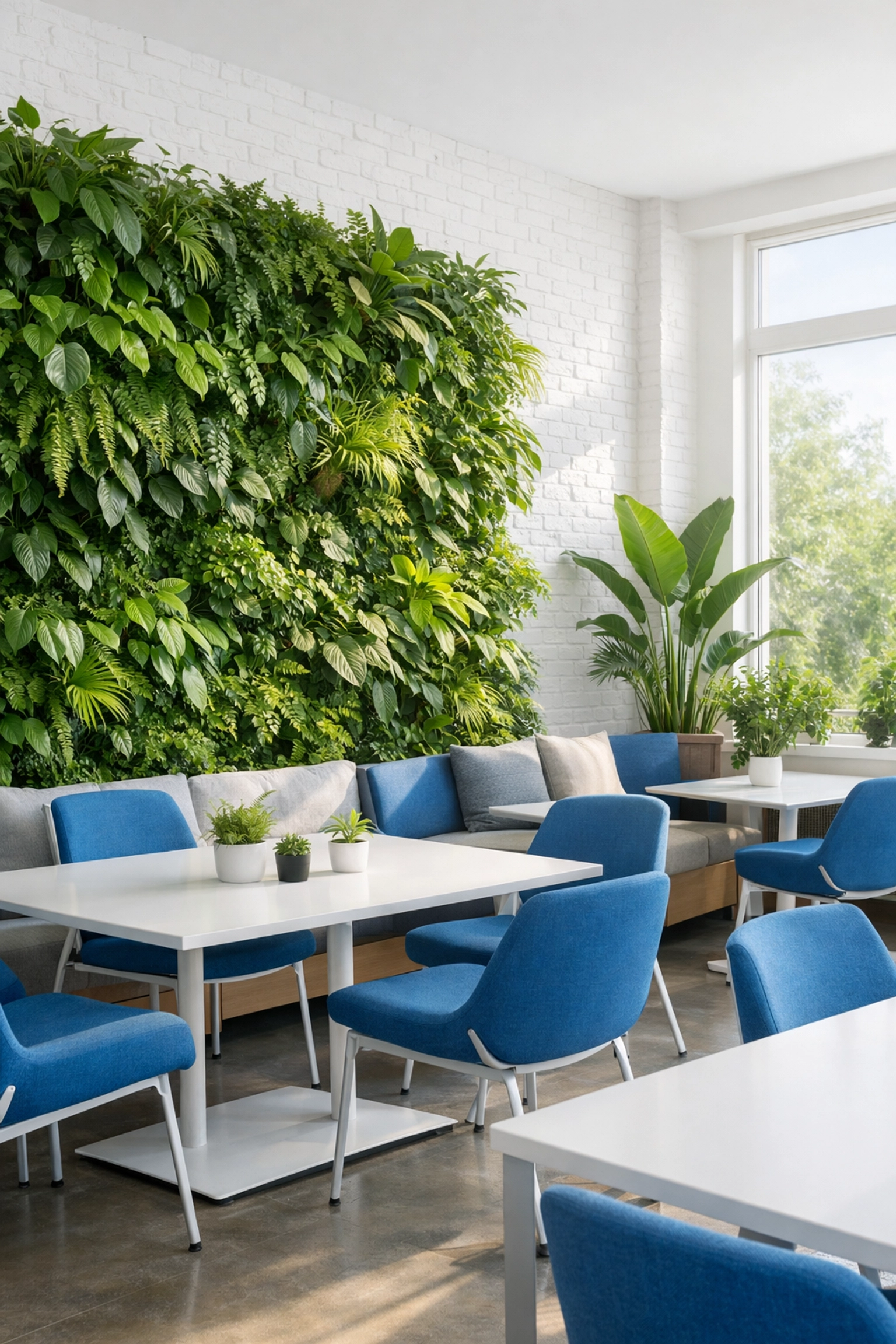 A clean, eco-friendly office environment in Milton with healthy air quality and dust-free surfaces.