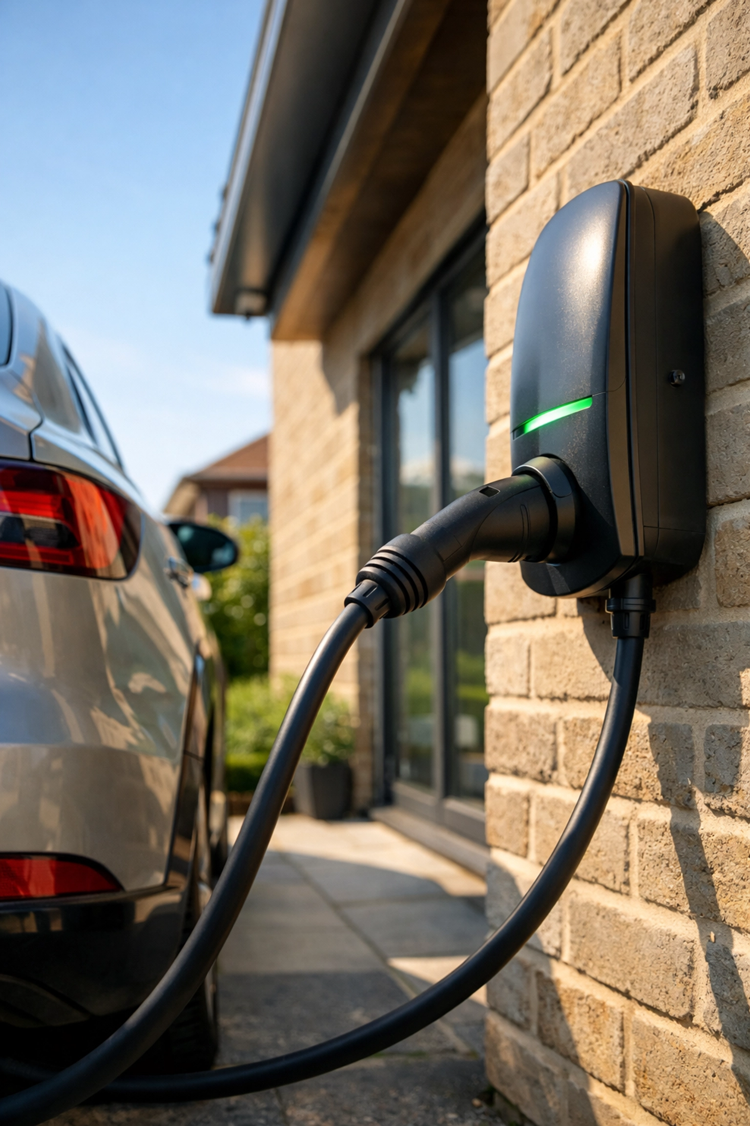 Professional EV charger installation on a Dorset residential property for EICR compliance and safety.