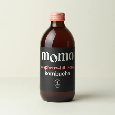 Momo Raspberry Hibiscus Kombucha at Functional Drinks Club in Otley