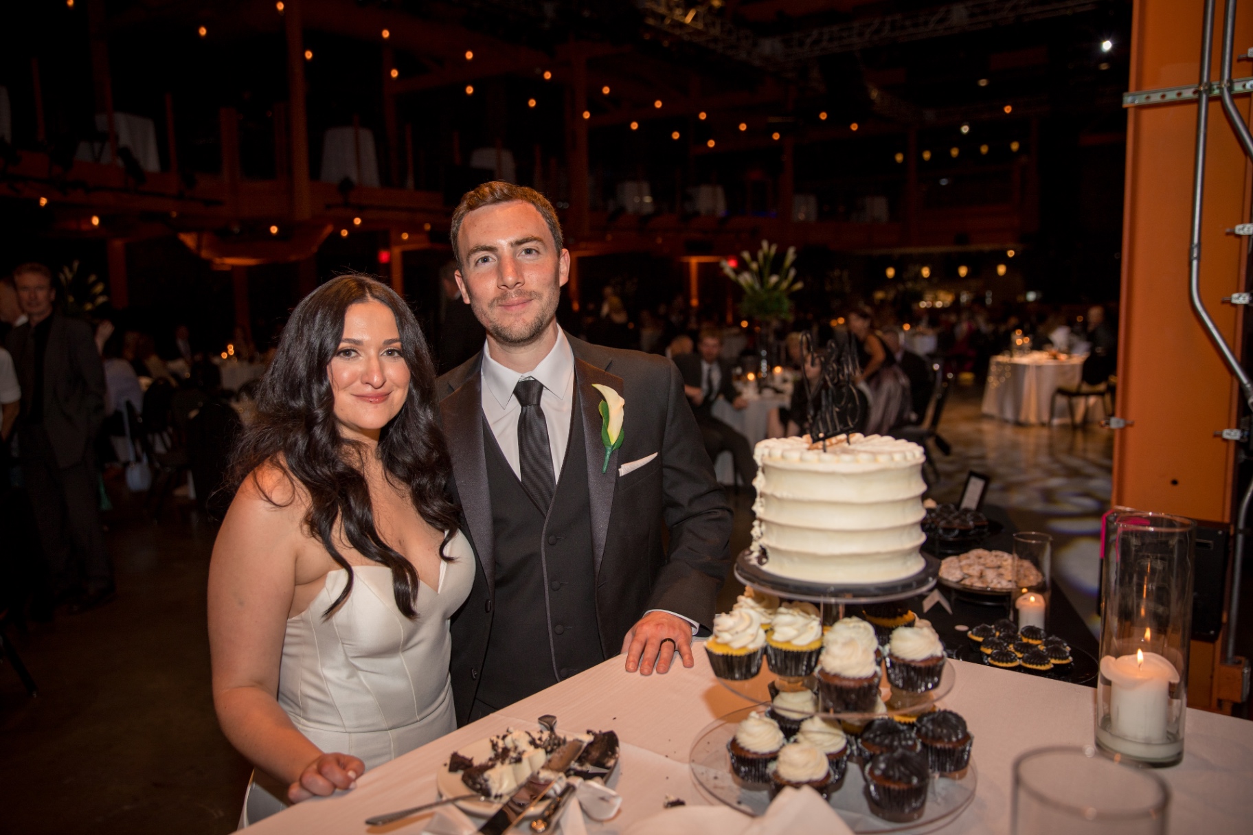 At the cake table—sweet, simple, and ready to celebrate