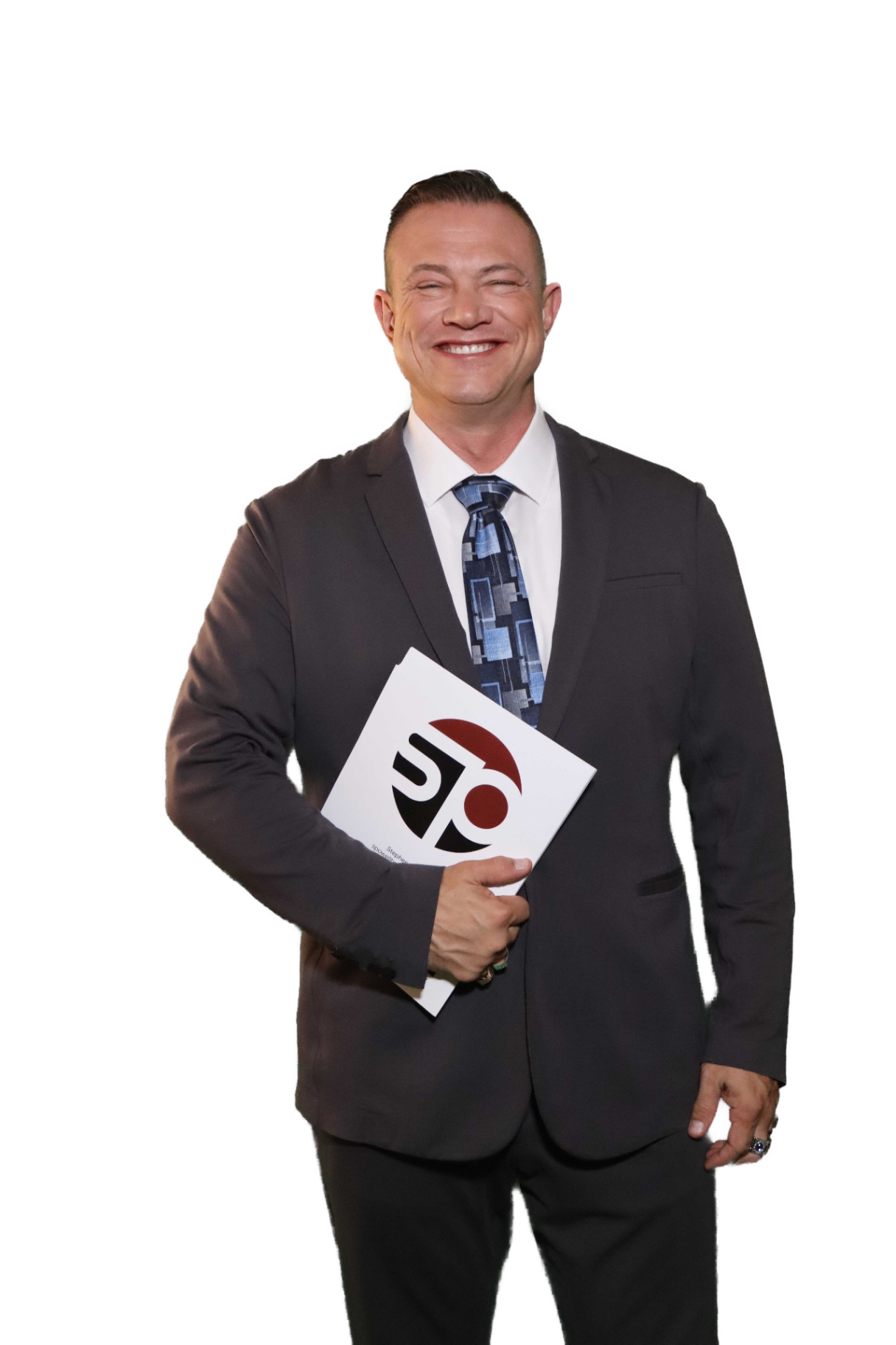 Smiling real estate professional