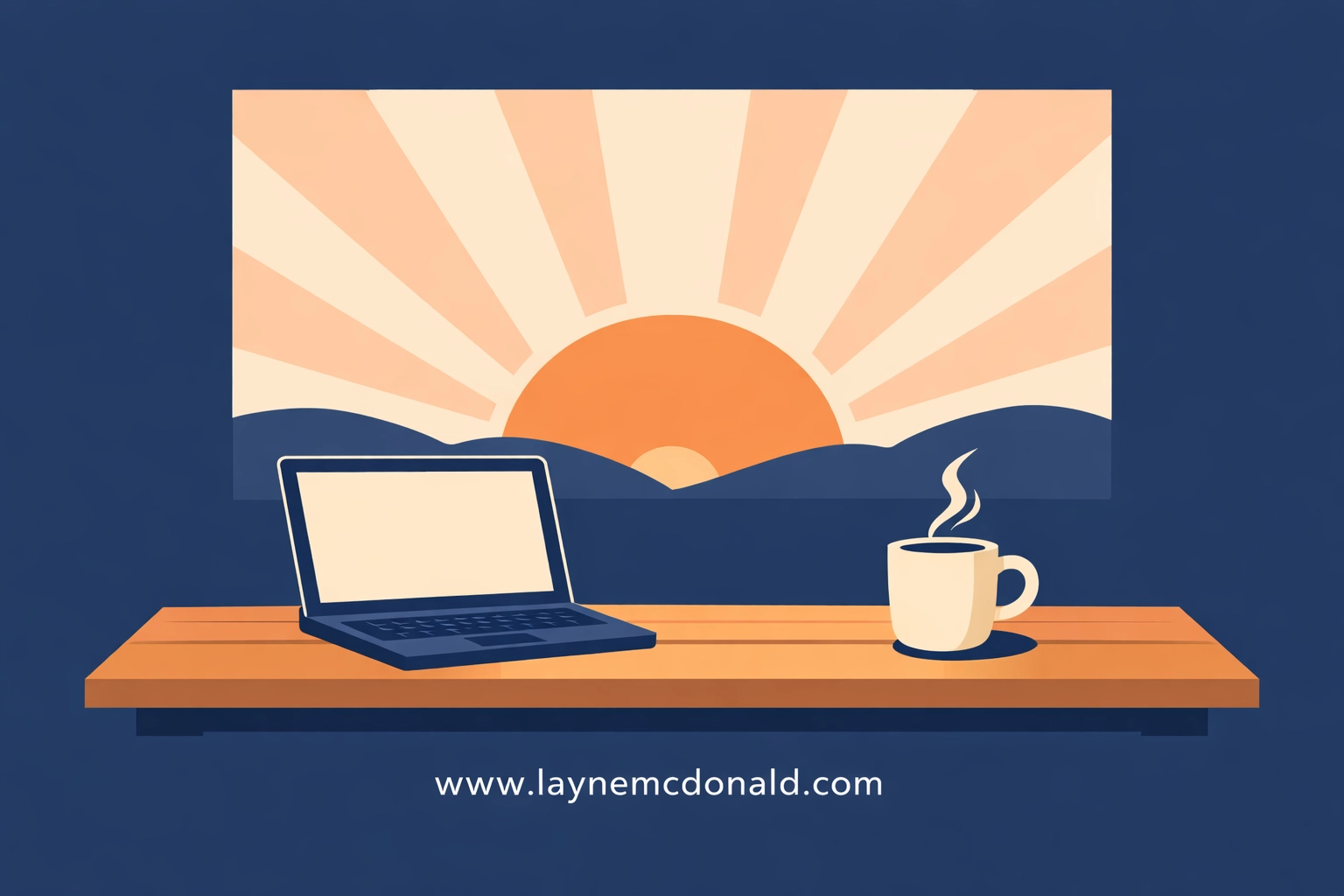 Serene writing desk at sunrise representing a dedicated daily Christian fiction writing habit.