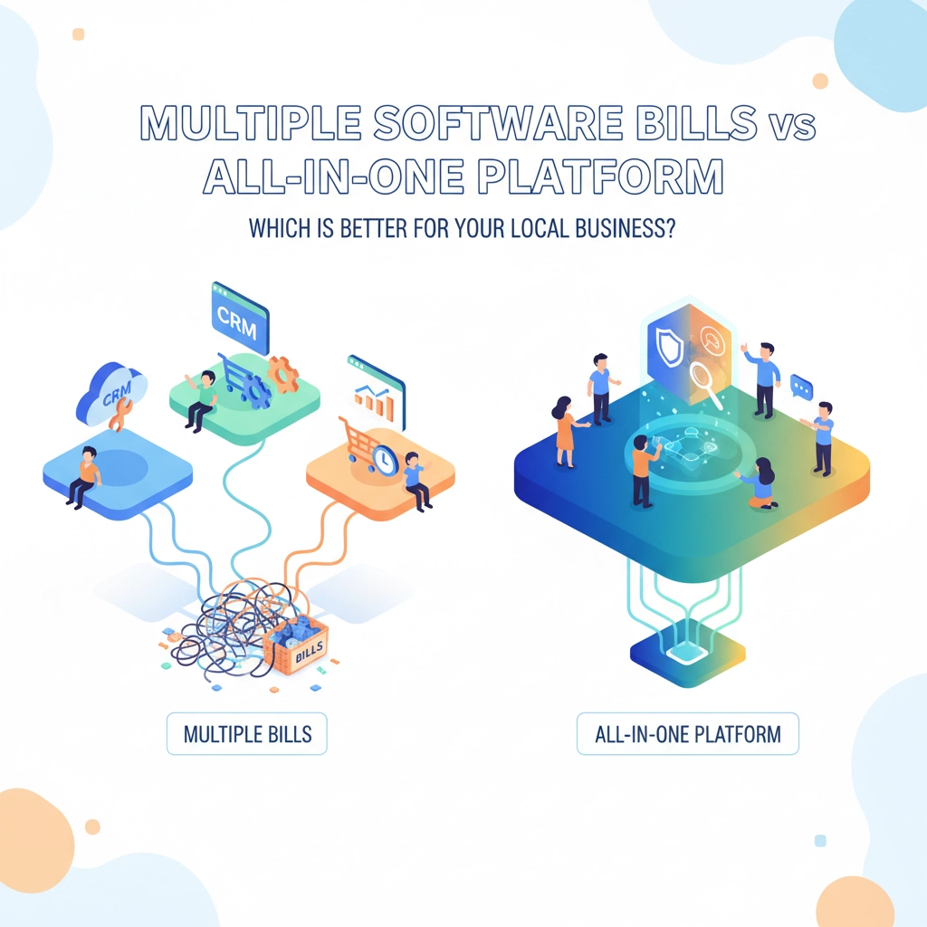 Multiple Software Bills vs All-in-One Platform: Which Is Better For Your Local Business?