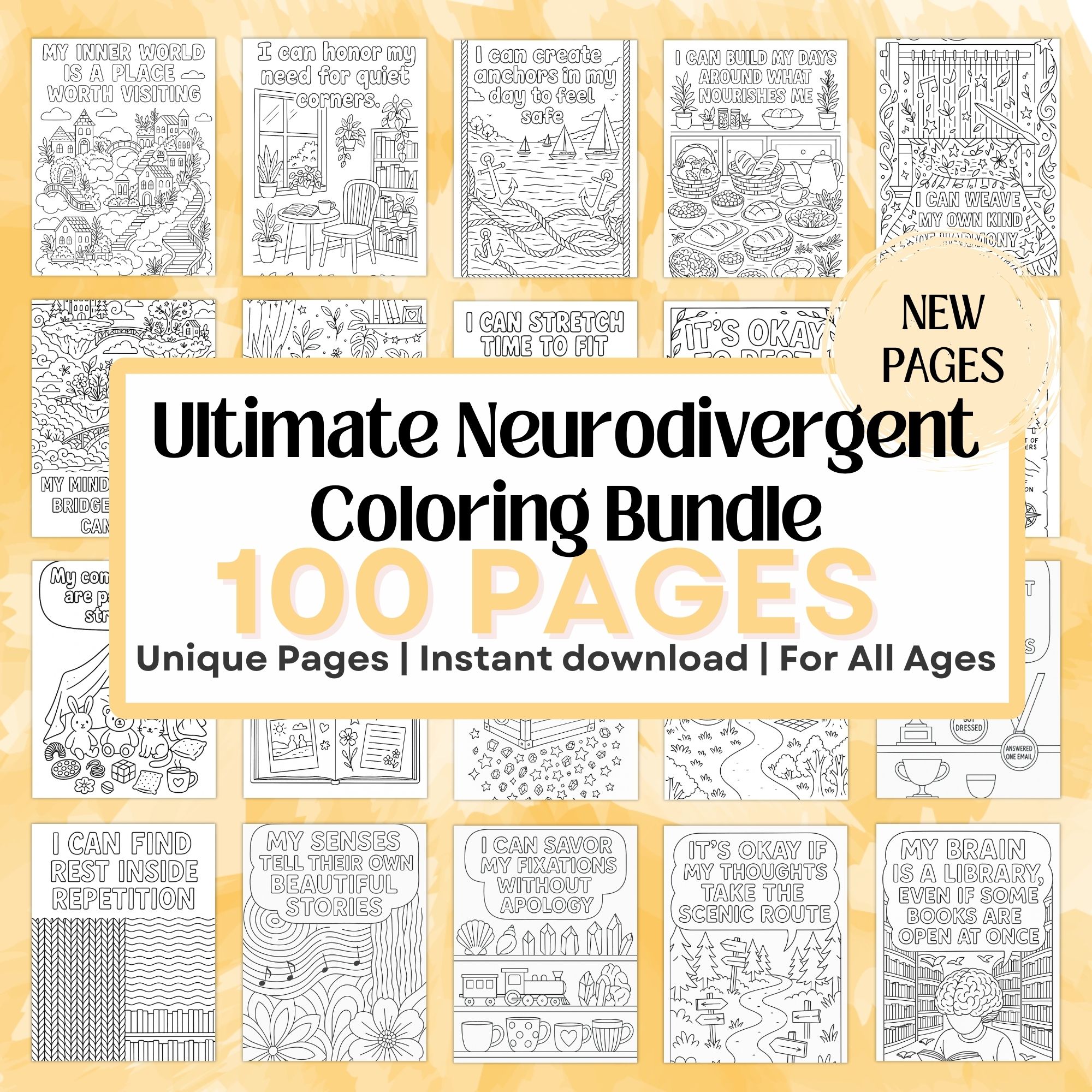 Ultimate Neurodivergent Coloring Bundle