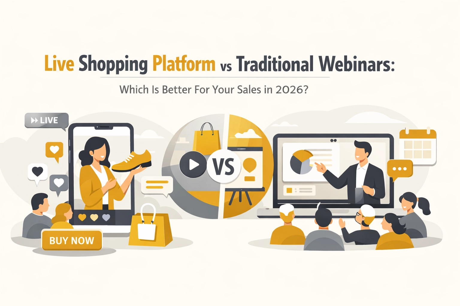 [HERO] Live Shopping Platform vs Traditional Webinars: Which Is Better For Your Sales in 2026?