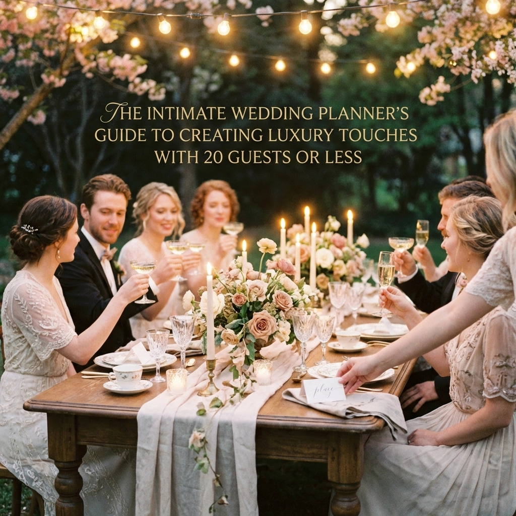 The Intimate Wedding Planner's Guide to Creating Luxury Touches with 20 Guests or Less